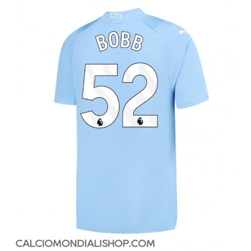 Maglie da calcio Manchester City Oscar Bobb #52 Prima Maglia 2023-24 Manica Corta